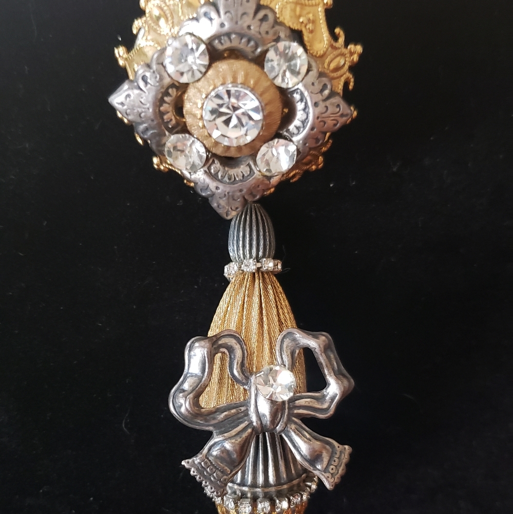 Vintage Mary Demarco for La Contessa Brooch 1980s Handcrafted